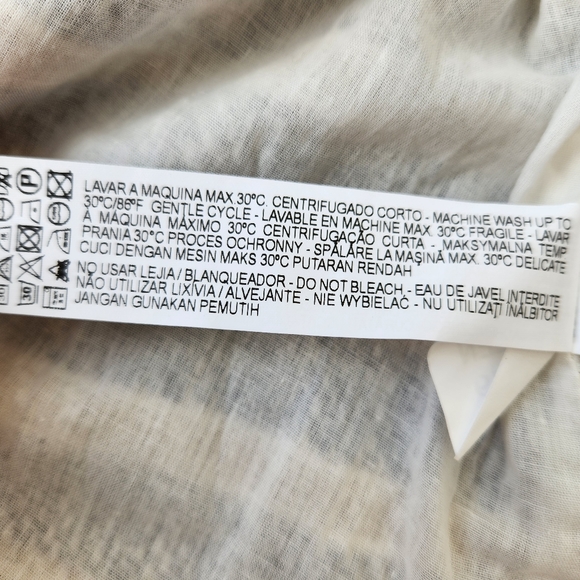 Zara Basic Trench Coat Striped Knit Lightweight With Pockets 3/4 Sleeves Small - Picture 10 of 15